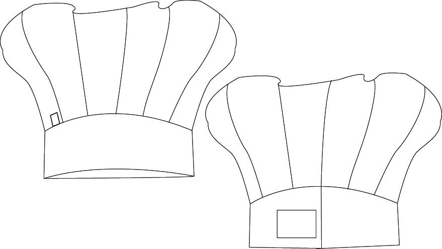 GORRO GRAN CHEF VELCRO SARGA POLIESTER