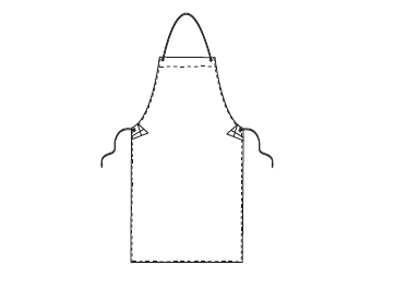 GREMBIULE CON PETTORINA PVC/COTONE 90X70 CM (SKAY)

