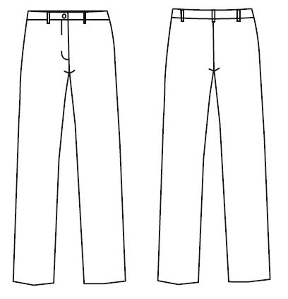 PANTALON MUJER SIN BOLSILLOS 