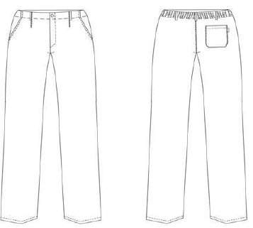 TROUSERS KITCHEN UNISEX PRINTING

