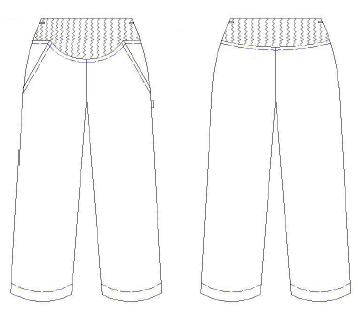 PANTALON PREMAMA PIQUE