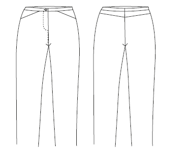 WOMEN'S TROUSERS W/ SIDE POCKETS