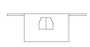 APRON WITHOUT BIB AND POCKET 50X75 CM TWILL POLYESTER
