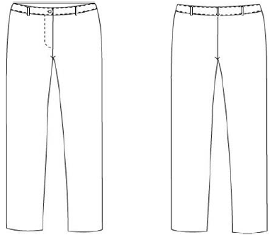 PANTALON MUJER CAMARERA MICROFIBRA