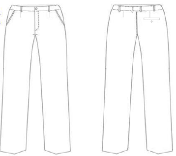 PANTALONE CAMERIERE CON CLIP
