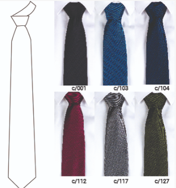 CORBATA SIN NUDO JACQUARD OJO DE PERDIZ