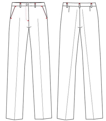 PANTALONE DONNA CON TASCHE TECNO
