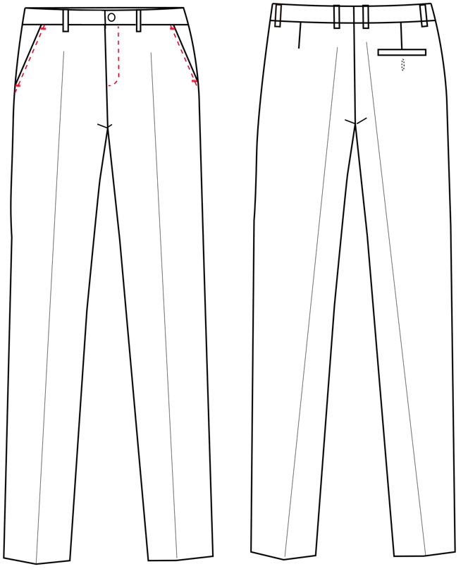PANTALON HOMBRE SIN PINZAS TECNO