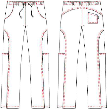 PANTALON UNISEX CON CORDON TEJANO ZAFIRO