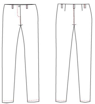 PANTALON FEMME ELASTIQUE SANS POCHES
