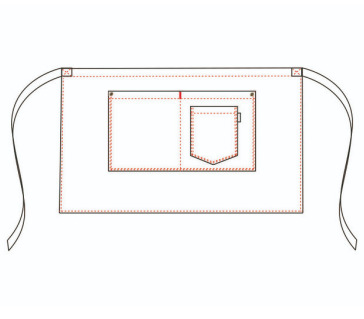 APRON WITHOUT BEIGE COMBI HERRINGBONE 50X68 CM
