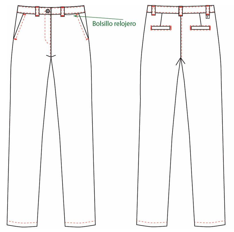 PANTALON MUJER CHINO CHEVIOT