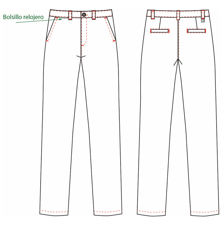 CALÇAS HOMEM CHINO MEETING
