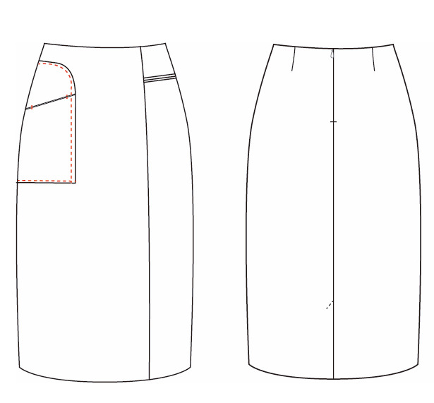 SKIRT WITH POCKETS COLD
