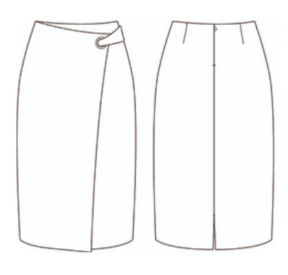 GONNA A PORTAFOGLIO SENZA TASCHE TRIVIAL
