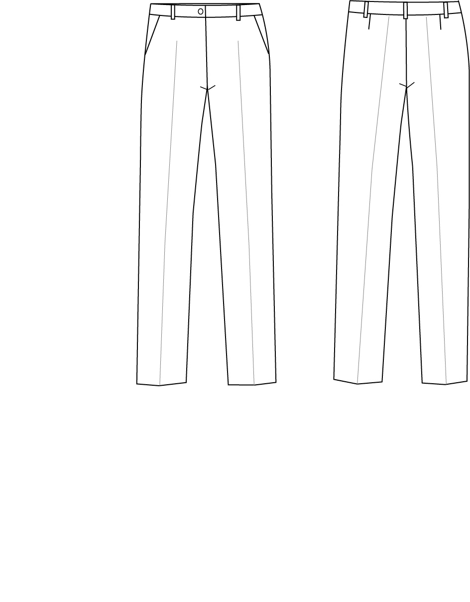 TROUSERS WOMAN STRECH FRENCH POCKET BLACK OR NAVY
