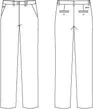 TROUSERS WOMAN CHINO T400
