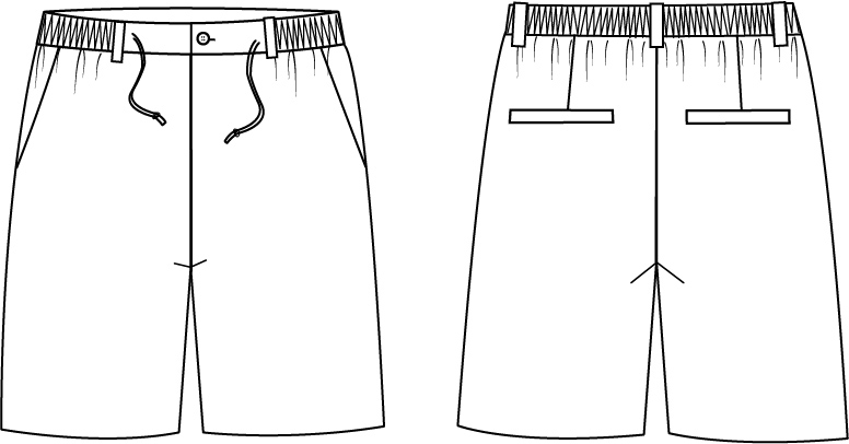 BERMUDA SHORTS MAN ELASTIC WAISTBAND
