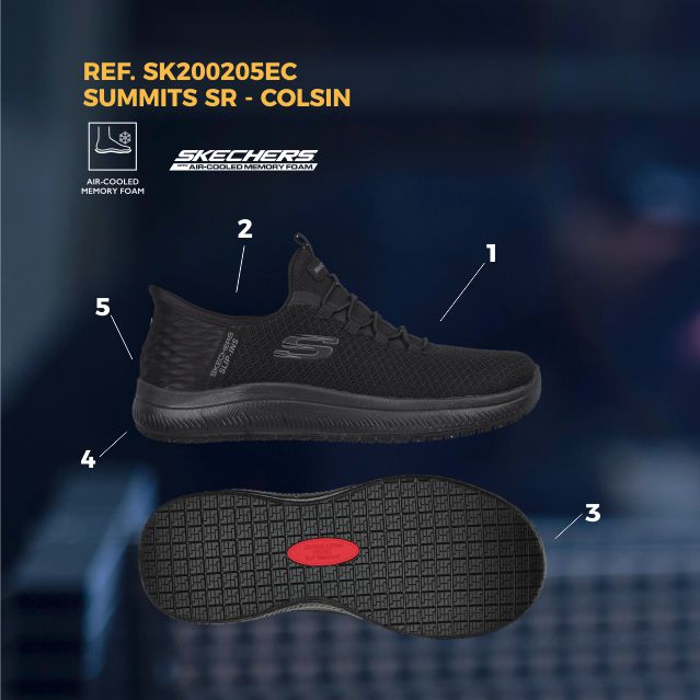 SLIP-INS WORK: SUMMITS SR - COLSIN SKECHERS HOMBRE