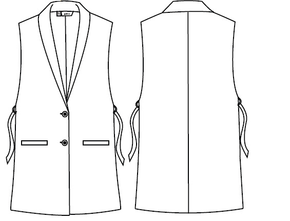 WOMEN'S MORERA SMOKING NECK VEST
