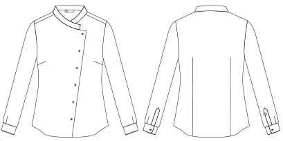 CHEMISE FEMME FIL À FIL C/CUISINIER ANGELICA
