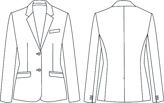 WOMEN'S 2-BUTTON TAFFORA BLAZER