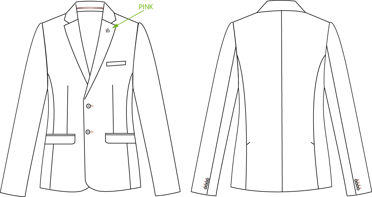 AMERICANA HOMBRE 2 BOTONES SLIM FIT TAFFORA