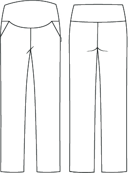 TROUSERS MATERNITY MICROFIBER