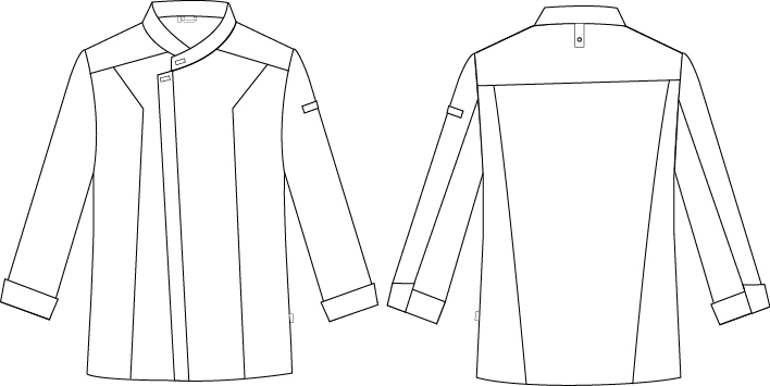 CHAQUETA COCINA HOMBRE DIAZ SUPER SLIM FIT