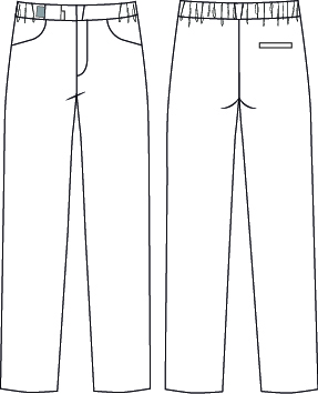 PANTALON UNISEXE AVEC ÉLASTIQUE RÉGLABLE À LA TAILLE