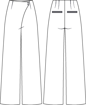 PANTALON FEMME CROISÉ