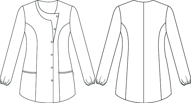 SCRUB COAT WOMAN ANIMAL