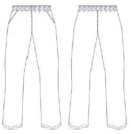 PANTALON SARGA BLANCA BOLS. GOMA ENTERA