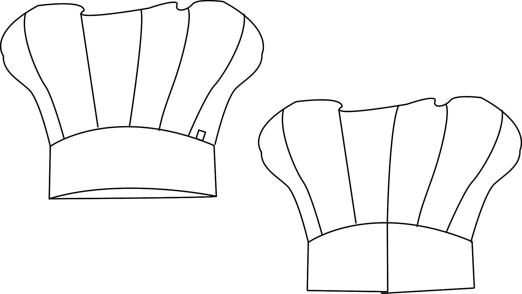 HAT CLASSIC CHEF WITH VELCRO