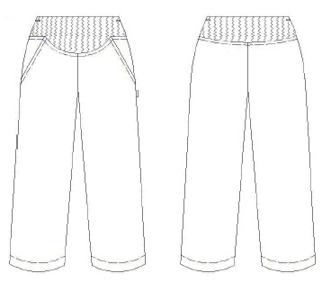 PANTALON PREMAMA PIQUE