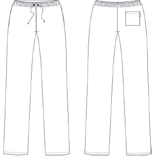 PANTALONE UNISEX ELASTICO+CORDINO ESTERNO
