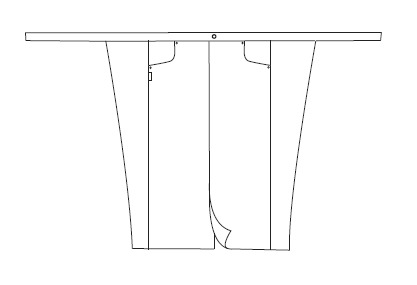 TABLIER DE CHEF SONORA 90X110 CM 
