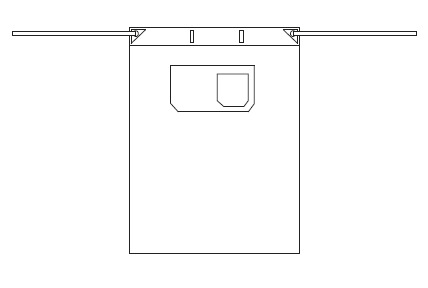 DELANTAL FRANCES ATACAMA 89X92 CM