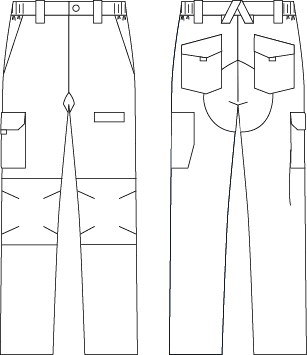 PANTALONE UNISEX MULTITASCHE ELASTICO ARCE
