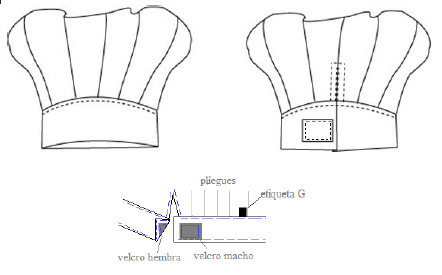 CAPPELLINO GRAN CHEF TESSUTO RICICLATO E ORGANICO KLOPMAN
