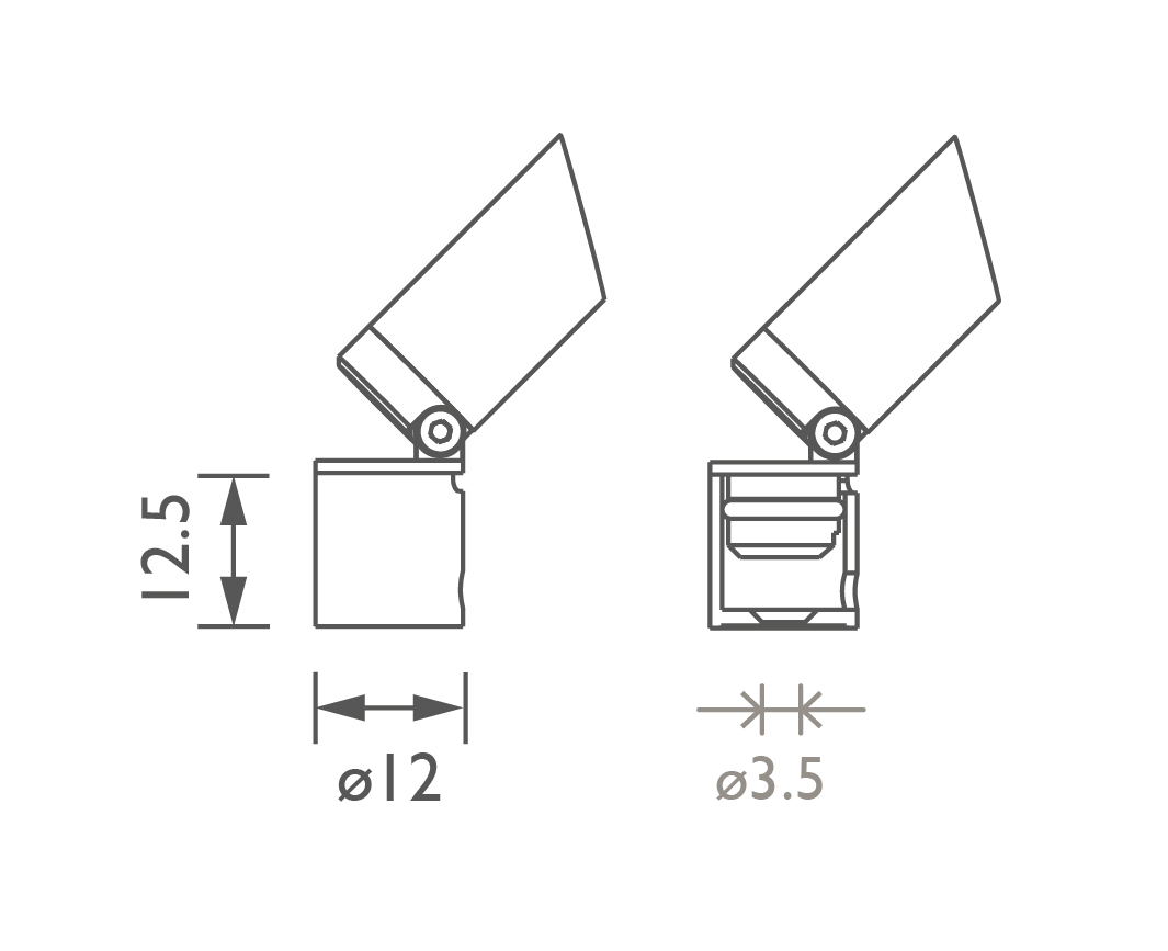Vorsa Dot Surface Mount Accessory dimension image