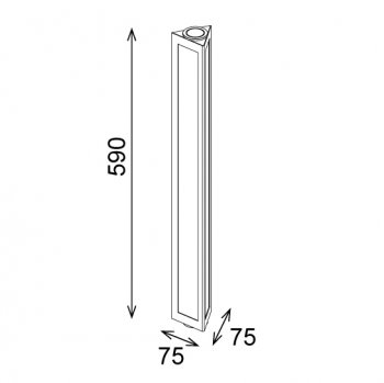 Wilton Satin Chrome 2700K technical image Wilton Satin Chrome 2700K technical image