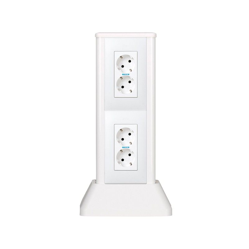 Presa A Scomparsa, 4 Moduli, Bianco, Con Presa Schuko - Foto 7