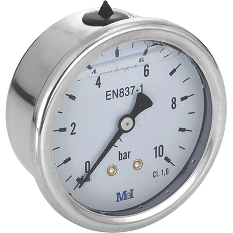 Mei 6063241500 Manómetro Con Glicerina, Horizontal, 63 Mm
