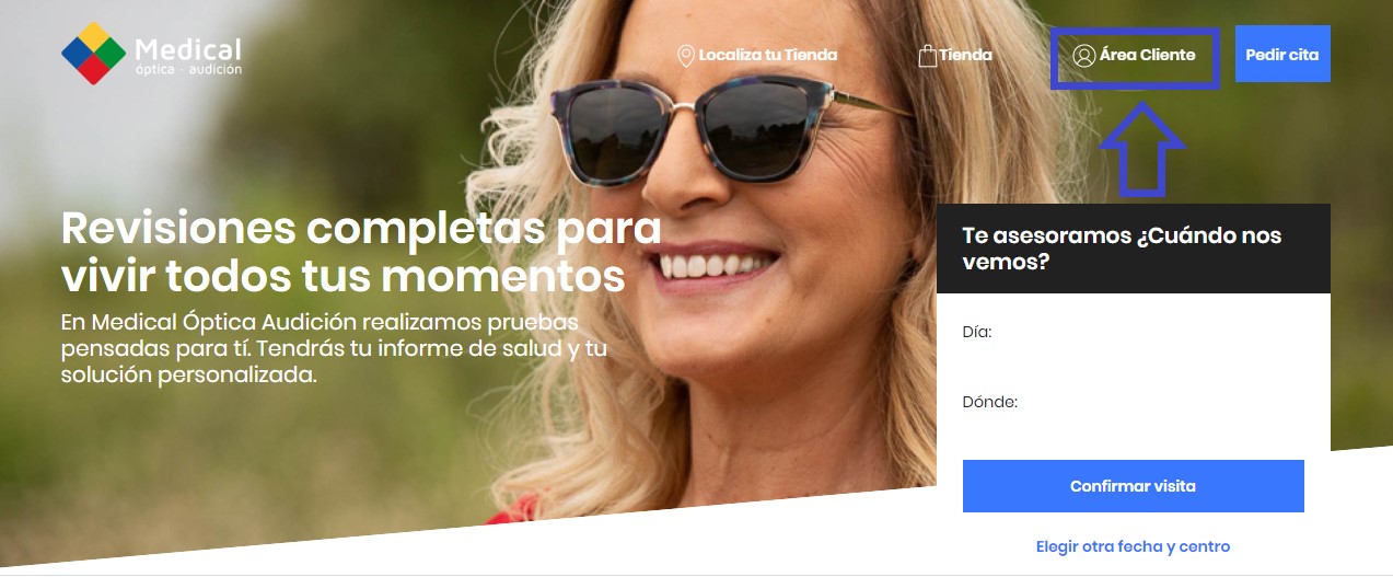 Cómo crear una cuenta en Medical Óptica Audición