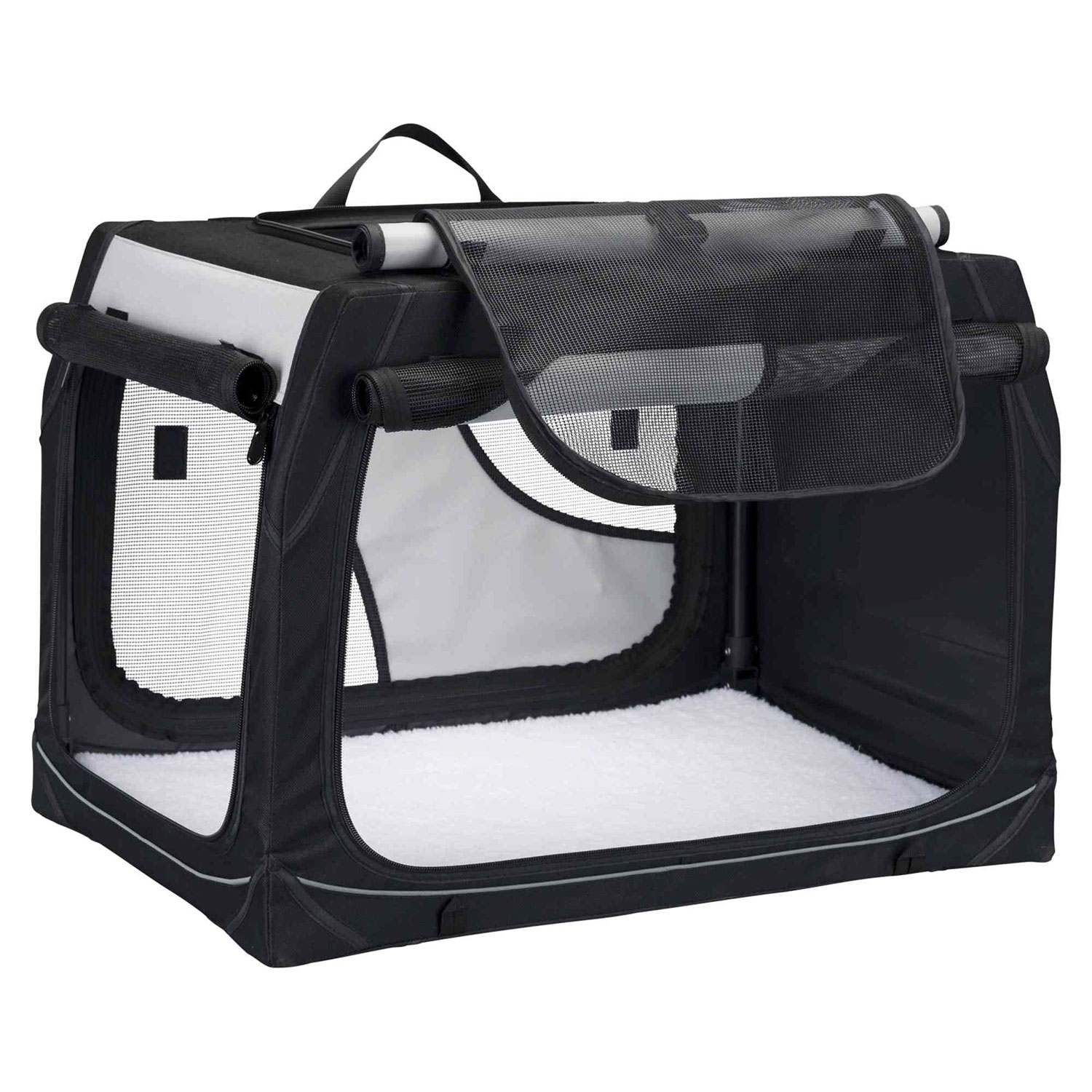 Jaula Nylon Plegable Coche, Vario, M, 76 x 48 x 51 cm