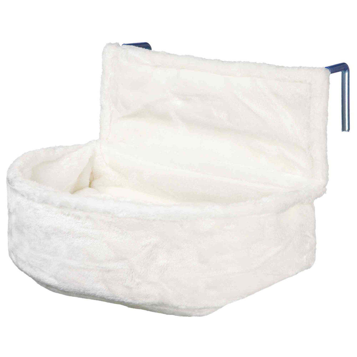 Cama Radiador, Peluche, 45 × 13 × 33 cm, Blanco