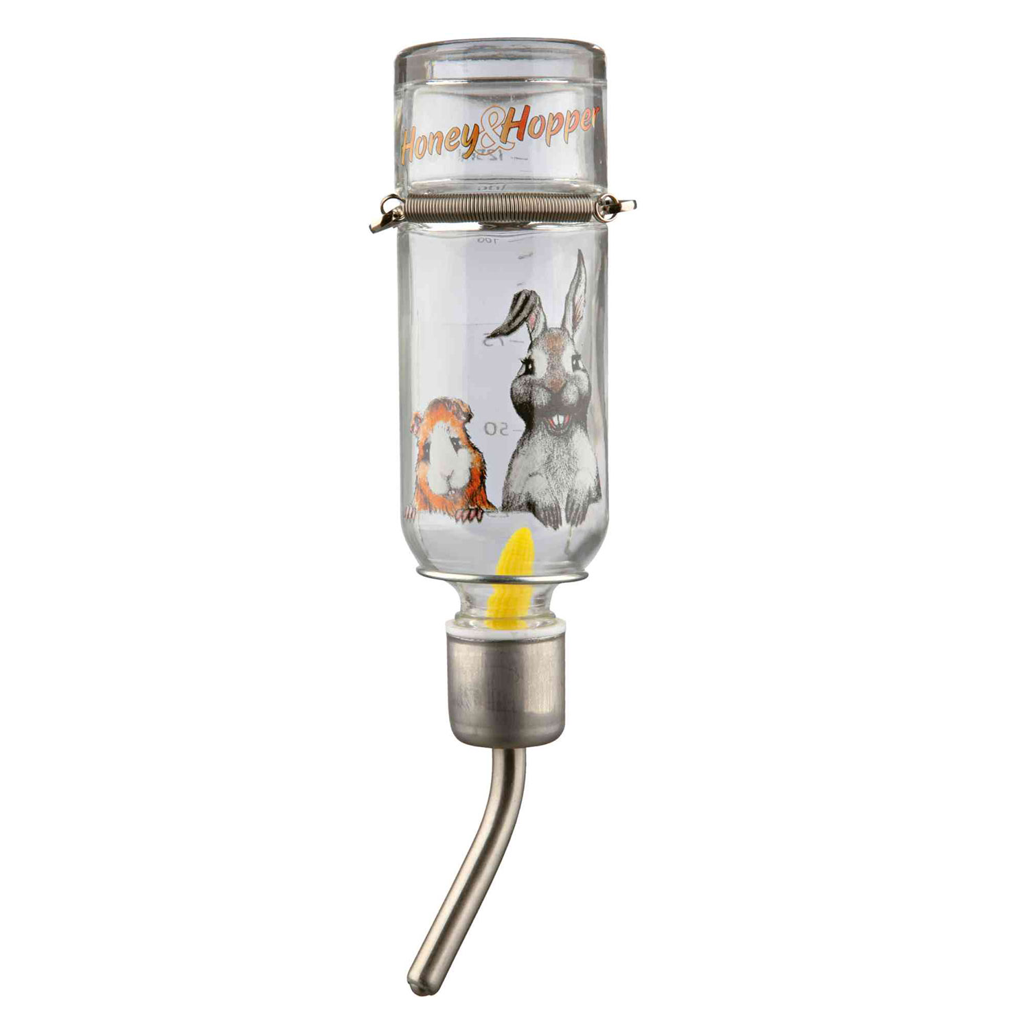 Bebedero Honey & Hopper, Cristal, 125 ml