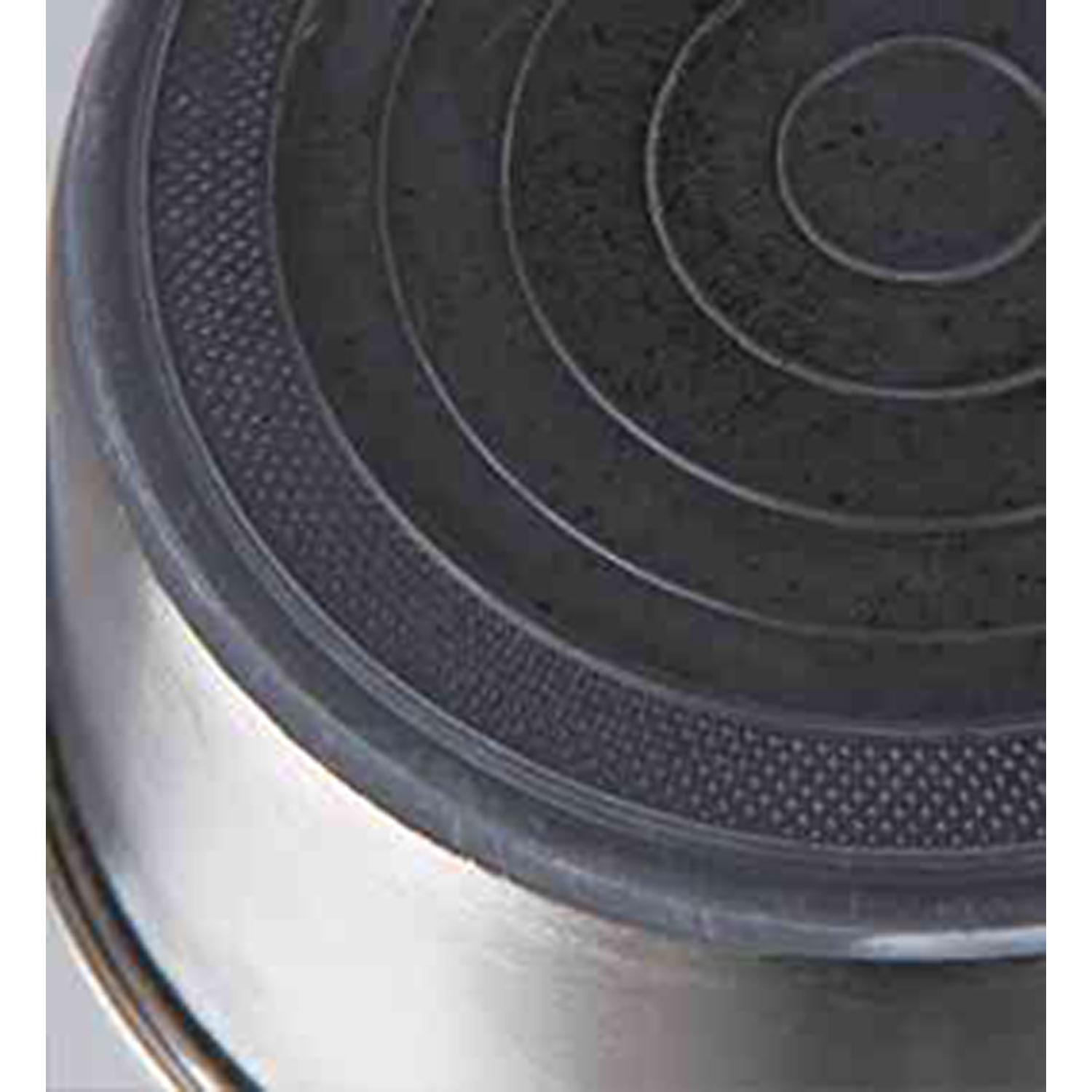 Comedero Acero Inox, Base Caucho 1.7 l, ø21 cm