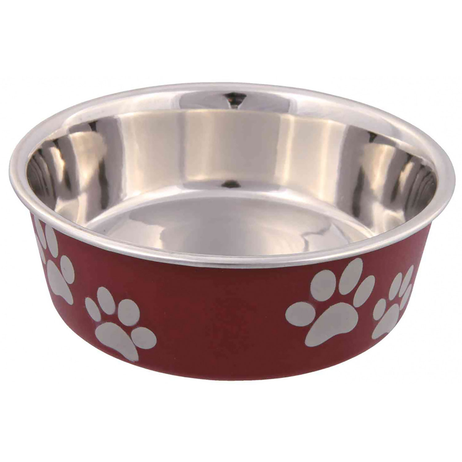 Comedero Acero Inox, Recubrimiento Plástico, 0.45 l, ø14 cm